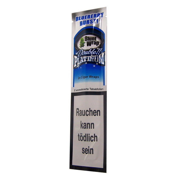 Blunt Wraps Double Platinum Blueberry (2pc) Blunt-Wrap