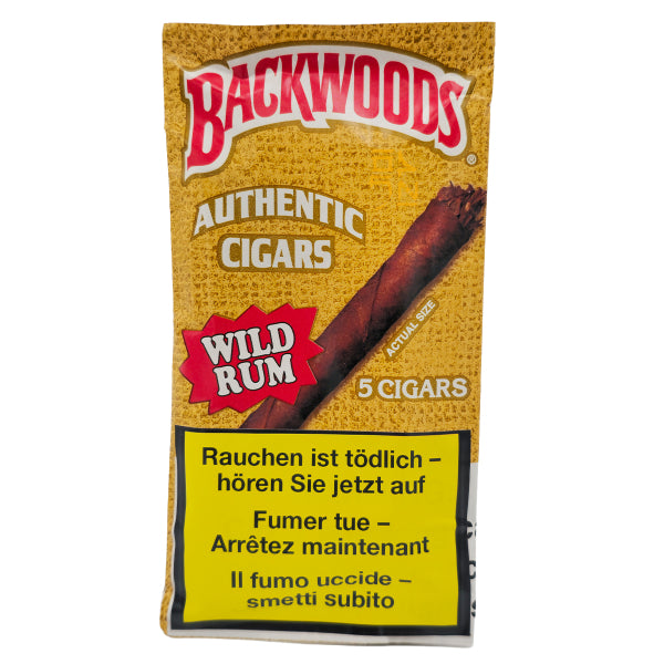 Blunt Wraps Wild Rum (5pc) Backwoods
