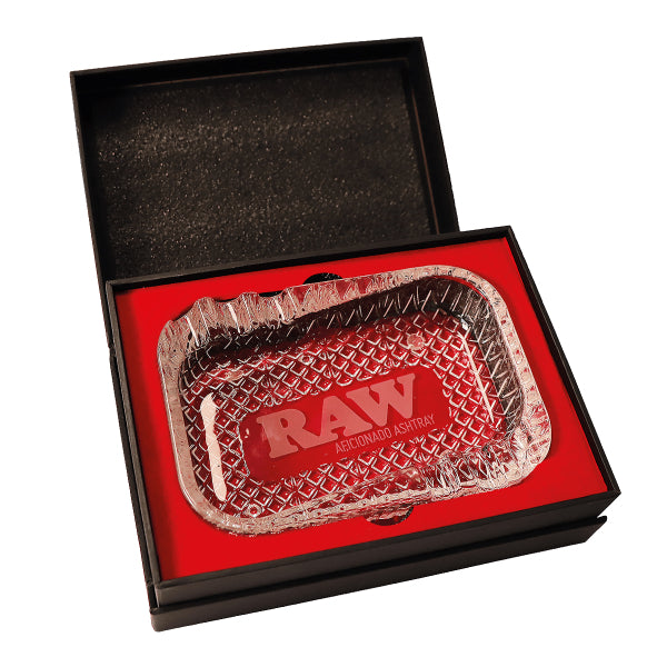Cendrier Verre Aficionado (15×10×3,7cm) RAW