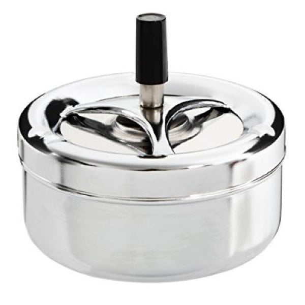 Cendrier tournant Chrome (13.5x7cm) NoName