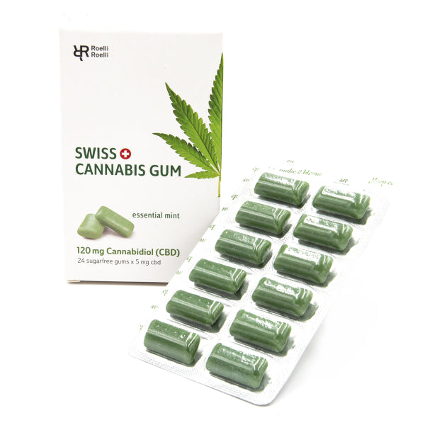 Chewing-gum  Swiss Cannabis CBD Gum (24x) Roselli